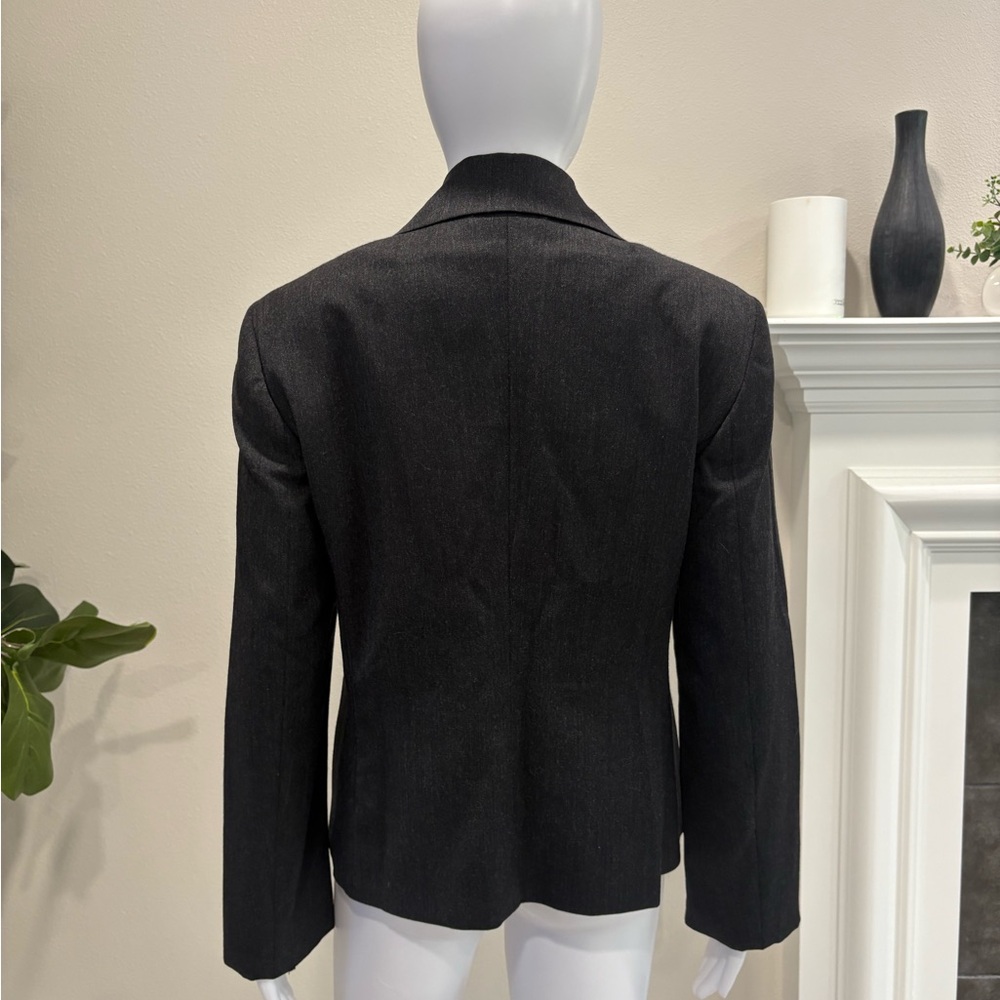 Sisley Made in Italy Wool Stretch Blazer Womens Size 8 Single Breasted 4 Button - Picture 6 of 13
